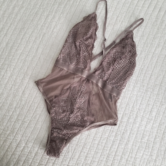 Victoria's Secret Other - Victoria's Secret | Taupe Lace Teddy
